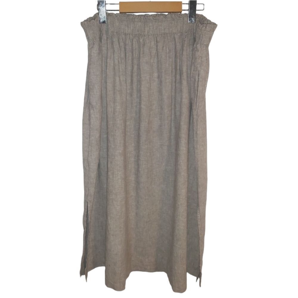 Linen blend midi skirt size 16
